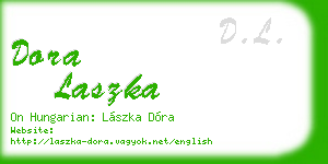 dora laszka business card